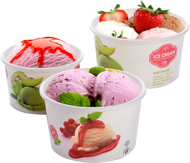 Sorvete Copo De Papel Com Tampa Dome - Paper Cup (654x649), Png Download