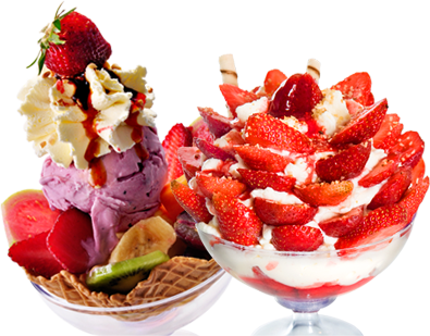 Taças Especiais De Sorvete (395x309), Png Download