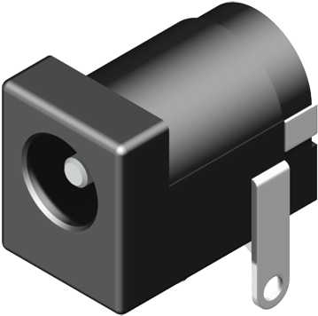 5dj1adc03 03 - Dc Power Jack Png (401x375), Png Download
