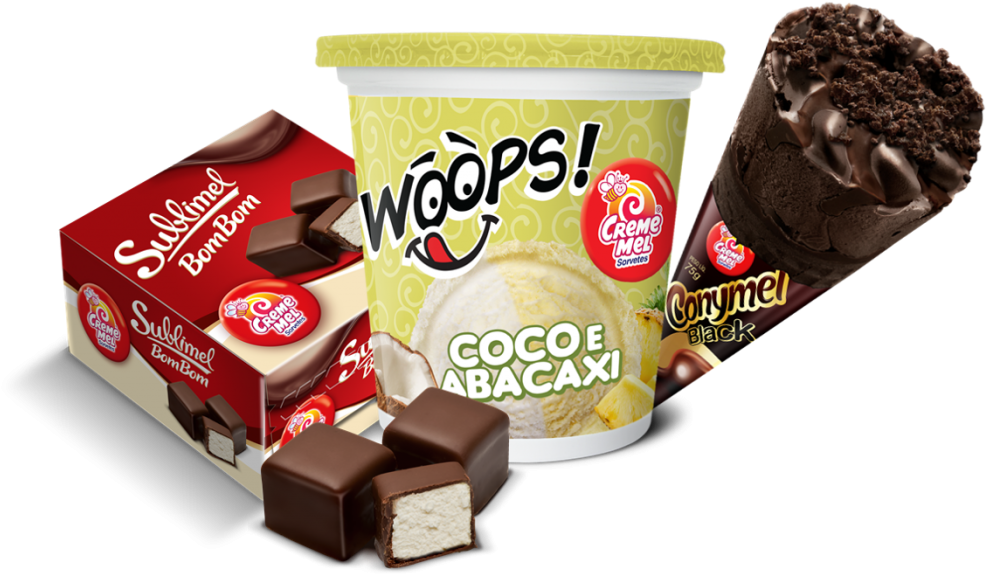 A Creme Mel Lança Três Novos Sorvetes - Creme Mel Sorvetes (1024x616), Png Download