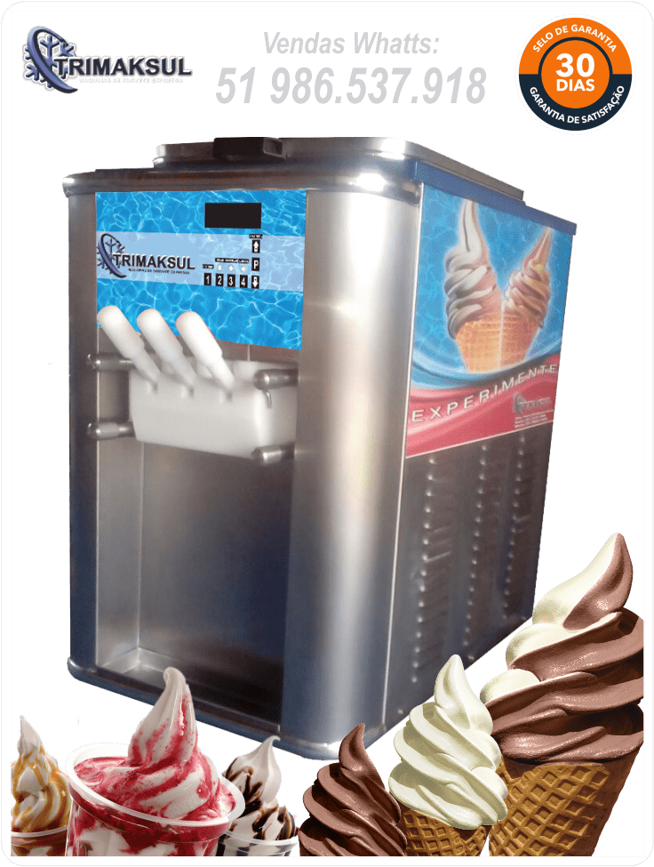 Produz - Maquina De Sorvete Expresso (785x1024), Png Download