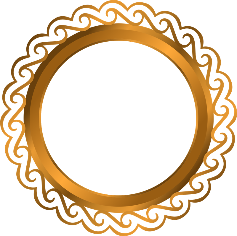 Lunes, 23 De Noviembre De - Marcos Circulares Dorados Png (800x799), Png Download