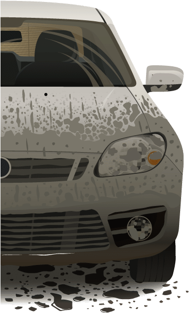 Missouri - Dirty Car Png (400x665), Png Download