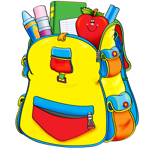 Gifs Y Fondos Pazenlatormenta - School Supplies With Backpacks (500x500), Png Download