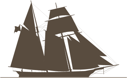 Topsail Schooner - Mast (600x306), Png Download