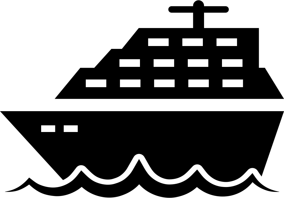 Cargo Ship Silhouette Png Download - Ship (980x684), Png Download