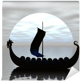 Viking Ship Throw Blanket (400x400), Png Download