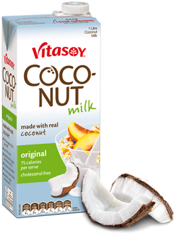 Picture Free Stock Vitasoy Milk Original Ozone - Vitasoy Unsweetened Coconut Milk 1l (400x400), Png Download