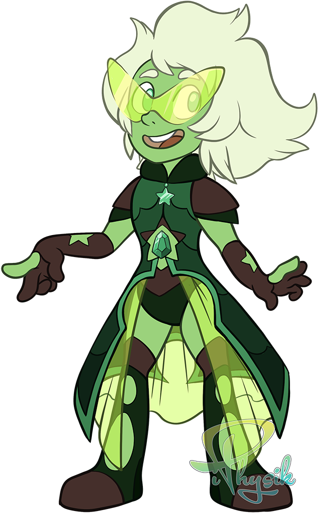Emerald - Steven Universe Emerald Fanart (666x1058), Png Download