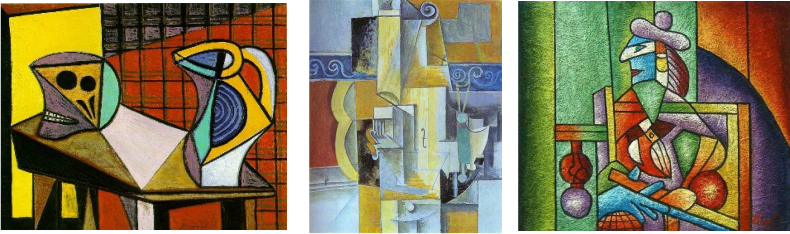 Cubist Art Rarely Shows Depth And Lacks A 3d Quality - Painting (790x234), Png Download