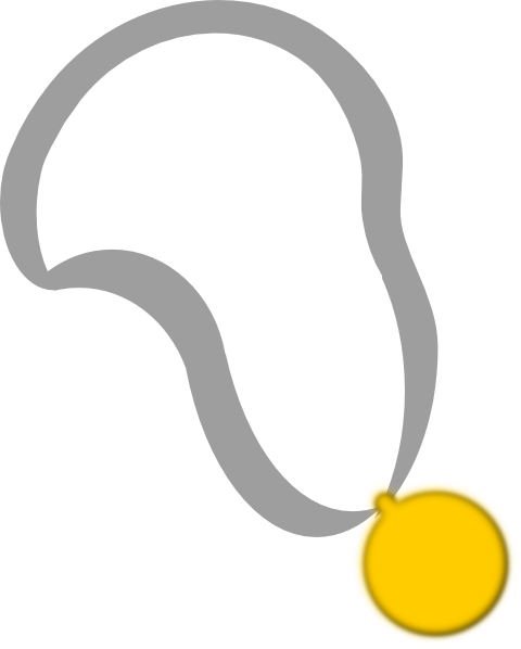 Clipart Necklace - Ribbon (480x598), Png Download