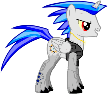 Lb Ii Cyber - Fallout Equestria Cyberpony (500x464), Png Download