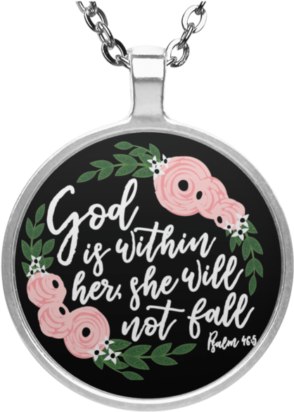 Welsh Corgi Christmas Wreath Round Pendant Necklace (600x600), Png Download