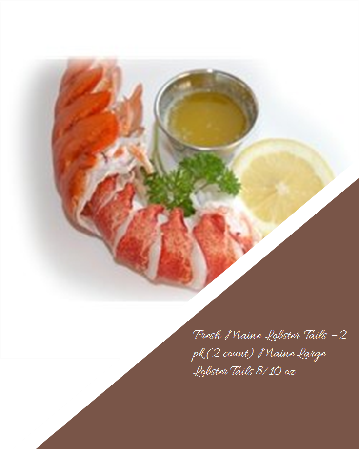 Fresh Maine Lobster Tails 2 Pk Maine Large Lobster - American Lobster (735x1100), Png Download