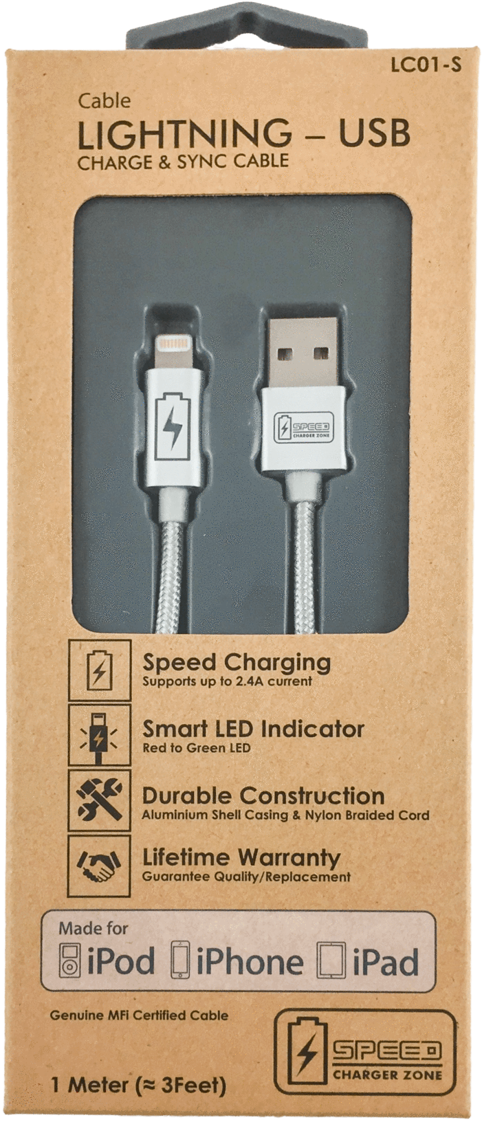 Lightning Charge & Sync Cable - Micro-usb (1700x2048), Png Download