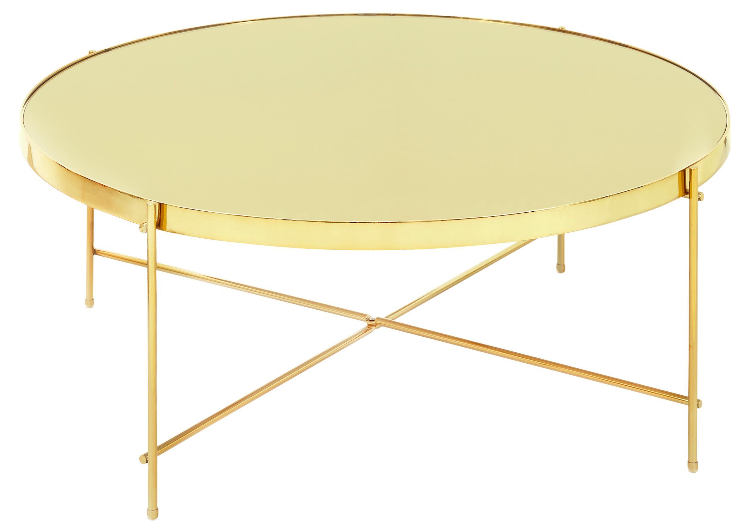 Cheap Chloe Round Coffee Table Champagne Image With - Coffee Table (2500x2500), Png Download
