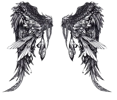 Wings - Png Pictures - Angel Wings Tattoo (400x362), Png Download