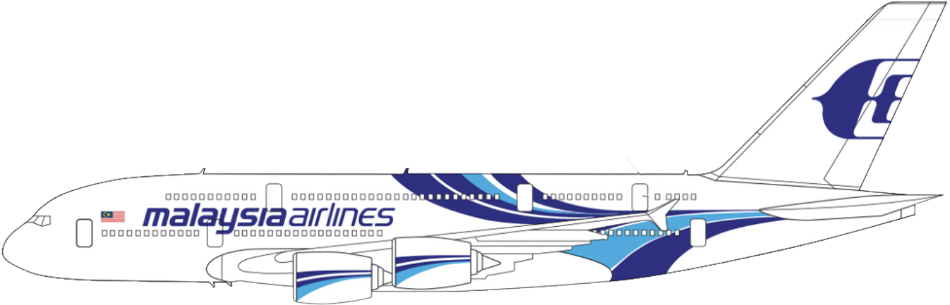 Malaysia Airlines - Airbus A380 (1670x940), Png Download