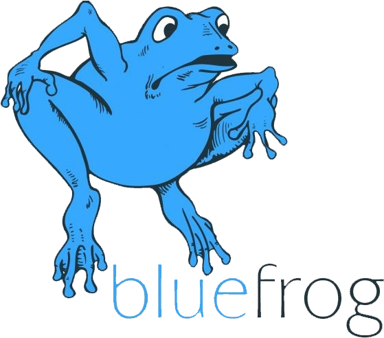 Blue Frog Wood Shavings (604x499), Png Download