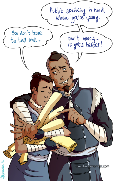 Listen To Ol' Sokka By Aleccha Happy Tear Bending Activate😊😊😊😊 - Aang Katara Wedding Comic (480x750), Png Download