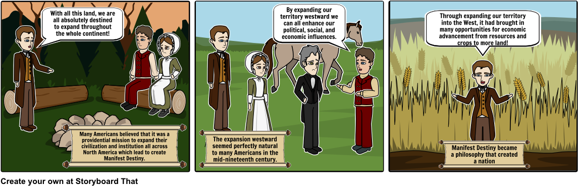 Manifest Destiny Comic Strip - Westward Expansion Comic Strip (1164x385), Png Download