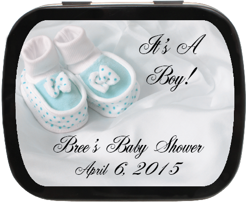 Celebrate In Blue Baby Gift Stickers (500x500), Png Download
