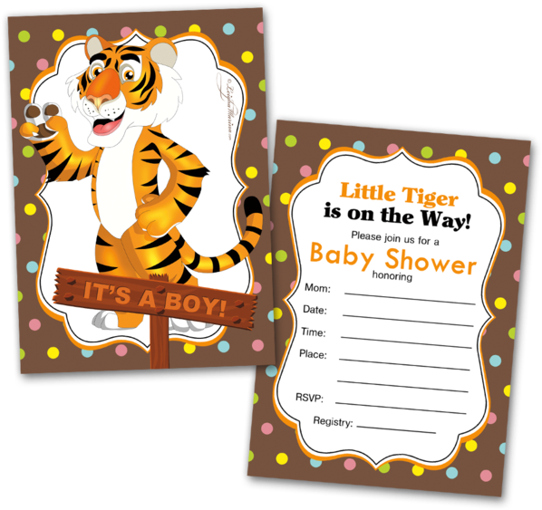 20 Baby Shower Cards And 20 Envelopes 'it's A Boy' - Baby Shower (600x600), Png Download