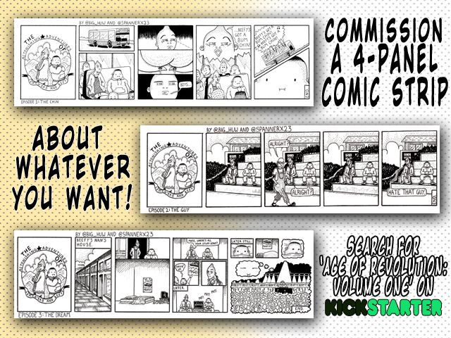 Kickstarter Advert Comic Strip Commission For Age Of - Cosmic Break Loading Screens (640x480), Png Download