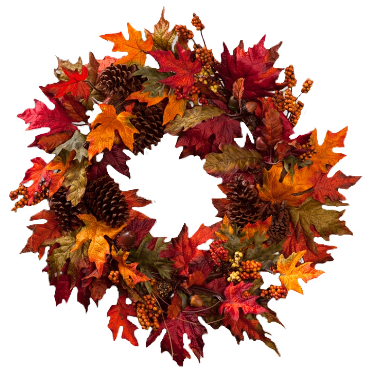 Report Abuse - Fall Wreath Png (750x1334), Png Download