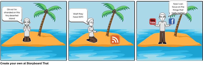 Animation Comic Strip - Storyboard That Desert Island (874x362), Png Download