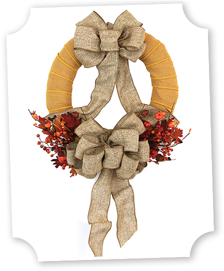 Wreath (449x547), Png Download