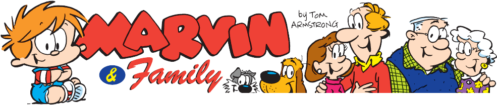 Marvin, Later Called Marvin & Family, Is A Daily Newspaper - Marvin Tom Armstrong (993x230), Png Download