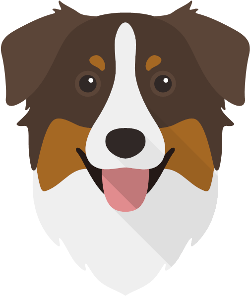 Australianshepherd 02 Yappicon Australianshepherd 03 - Dog (600x600), Png Download