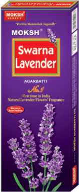 Buy Swarna Lavender Incense Stick In India - Moksh Swarna Lavender Agarbatti (405x405), Png Download
