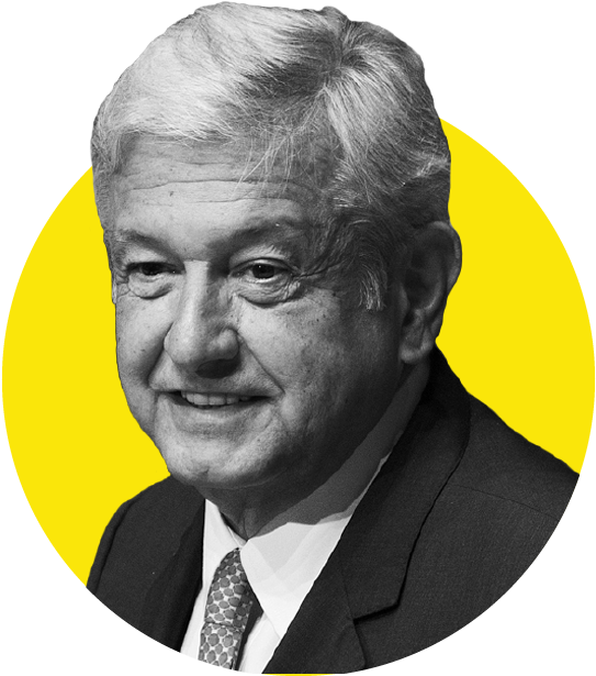 Nowadays, Mexican People Find Themselves In The Middle - Andres Manuel Lopez Obrador Png (550x651), Png Download