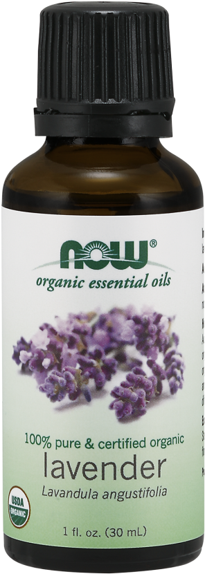 Lavender Oil, Certified Organic - Now Lavender Oil (339x880), Png Download