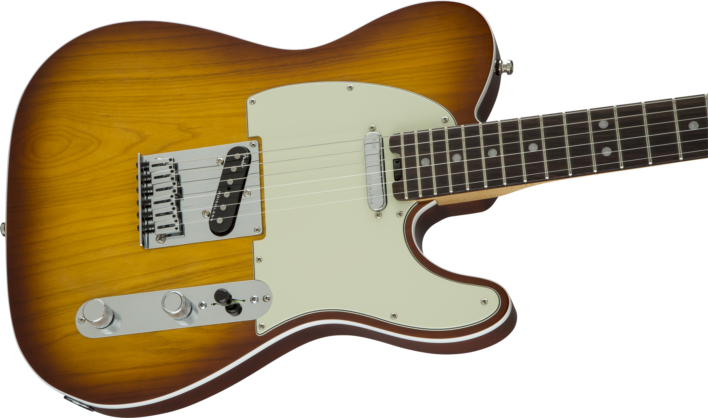 Guitarra Eléctrica Fender American Elite Telecaster - Fender Telecaster American Elite Sunburst (2400x1420), Png Download