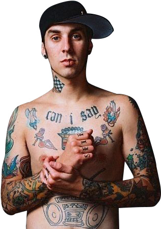 Travis Barker - Travis Barker Tattoos (330x468), Png Download