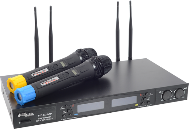 Sistema Profesional Con 2 Micrófonos Inalámbricos - Wireless Microphone (700x700), Png Download