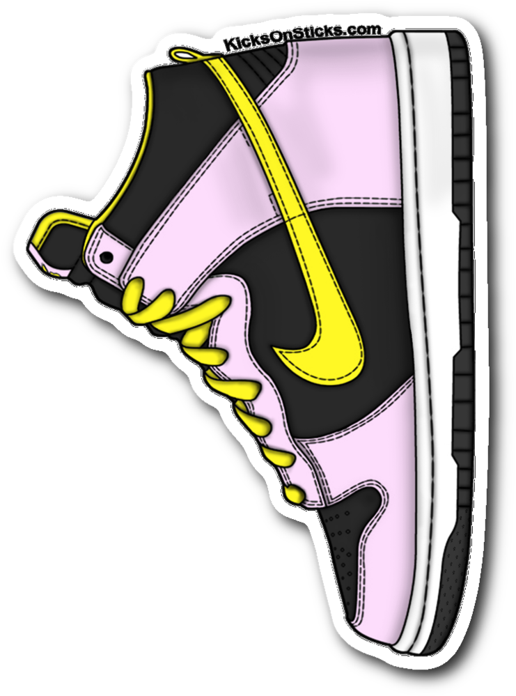 Sb Dunk High "miss Piggy" Sneaker Sticker - Cartoon (1060x1060), Png Download