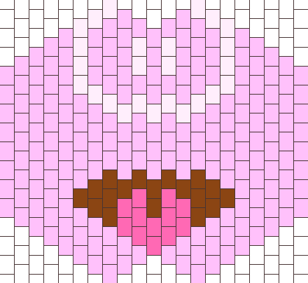 Miss Piggy Mask Bead Pattern - Minnie Mouse (440x404), Png Download