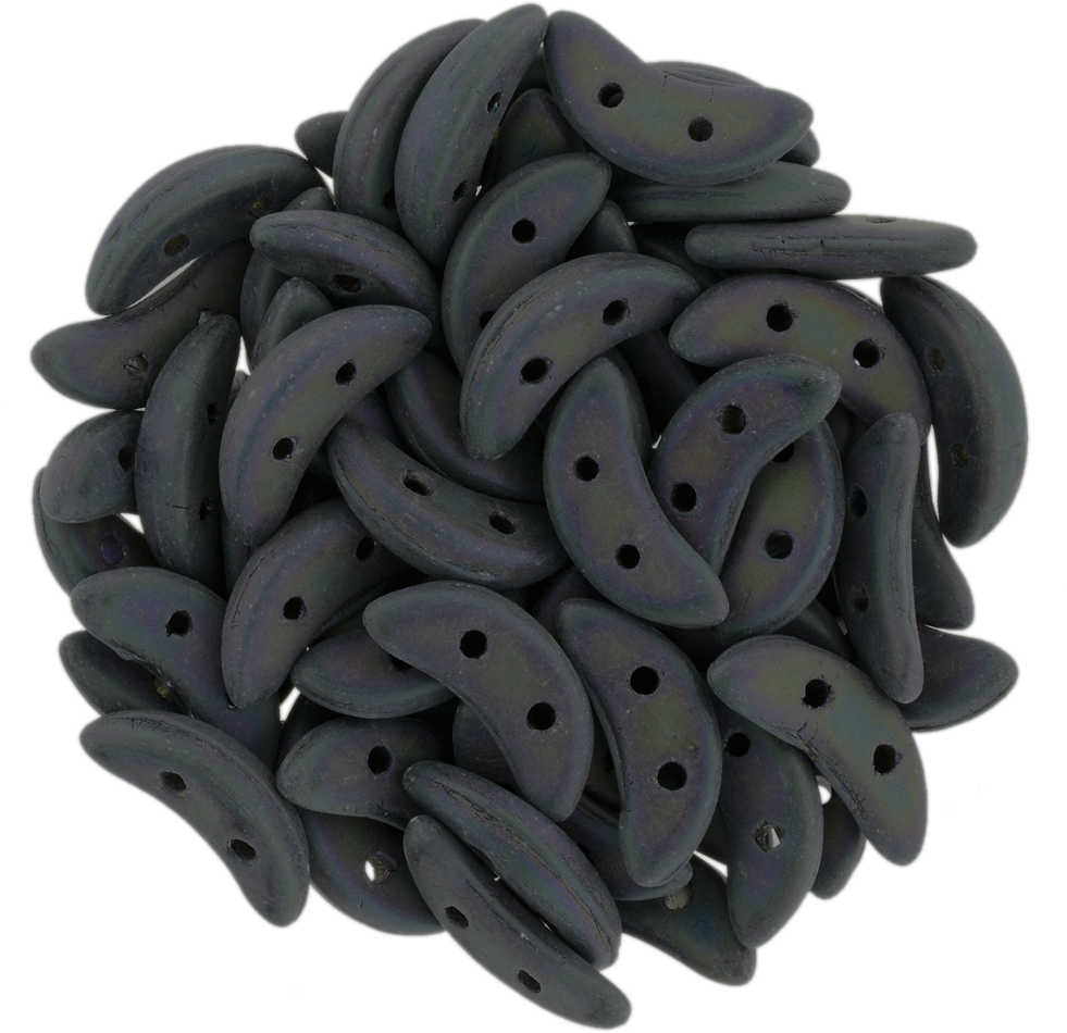 Czechmates 3x10mm Two Hole Crescent Matte Purple Iris - Czechmates Crescent (391-310-21195) Matte - Iris - (981x950), Png Download