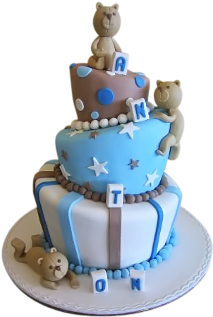Birthday Cake For Boys - Happy Birthday Cake Pics Baby (360x480), Png Download
