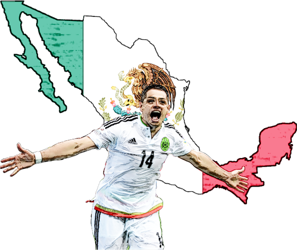 Chicharito Fifaworldcup Russia2018 Mexico - Flag Of Mexico (1024x1024), Png Download