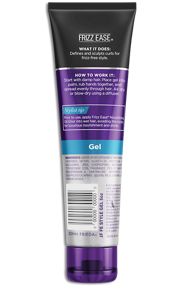 Back - Frizz Ease Clearly Defined Gel Ingredients (185x300), Png Download