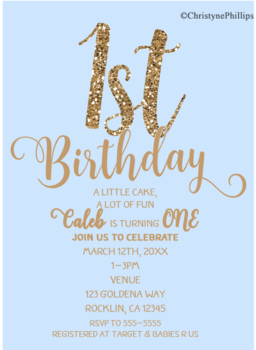 Candy 1st Birthday Invitations Png (500x500), Png Download