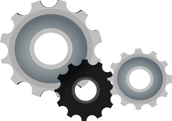 Gears Clipart Mechanical Gear - Mechanical Gears Clip Art (600x422), Png Download
