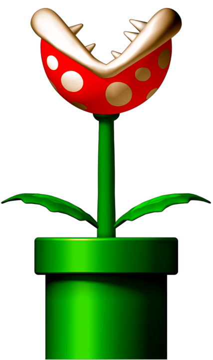 Green Link Below - Super Mario Piranha Plant (473x729), Png Download