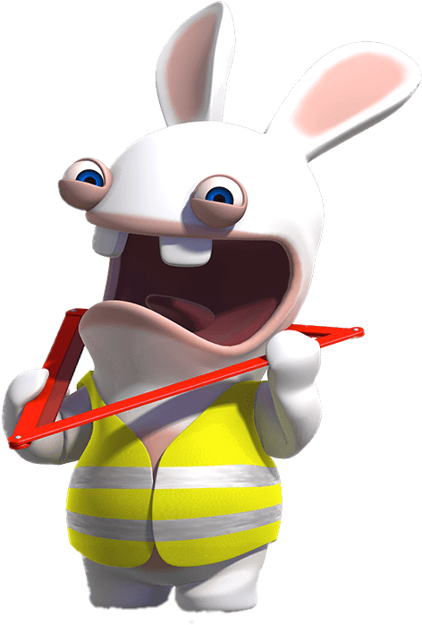 Download - Rabbids Work (600x700), Png Download