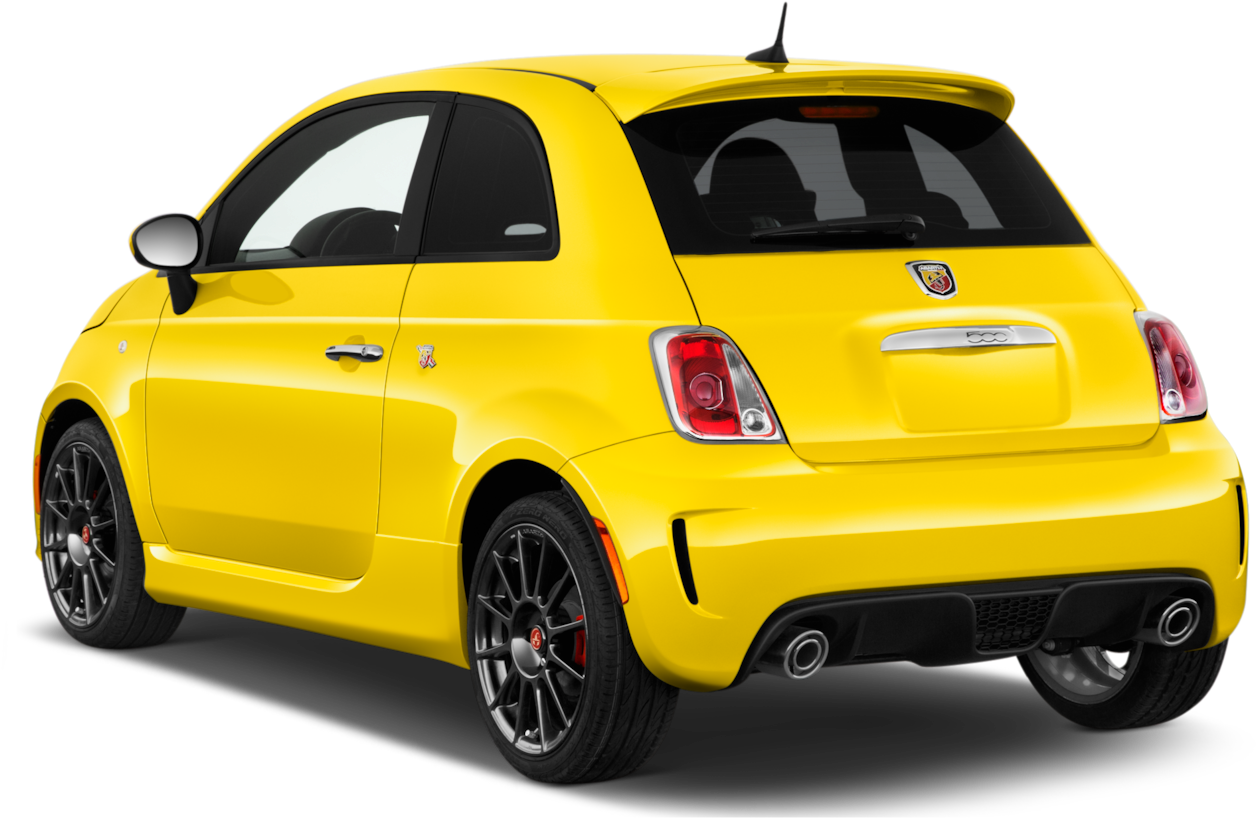 Png Image Information - Yellow Abarth 500 (1360x903), Png Download